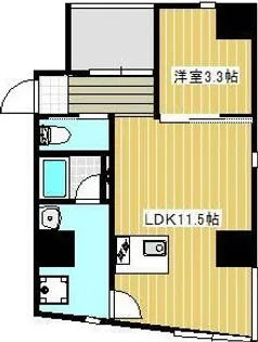 FJナインフロアビル【6階】の間取り