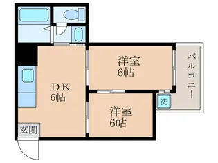 マンションサンライズ【2階】の間取り