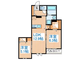 セレーネ向山【3階】の間取り