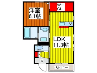 仮)本町ヒルズ【1階】の間取り