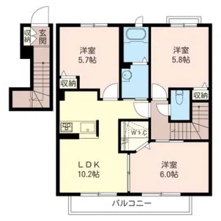 グランエスパシオIX【2階】の間取り