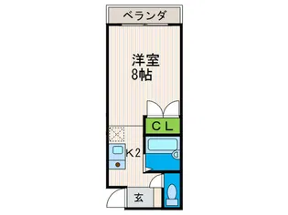 グレイスエビヤ【2階】の間取り