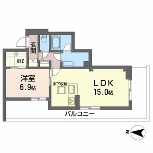 ベレオ支倉【1階】の間取り