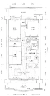 ジェネラス開運橋【15階】の間取り