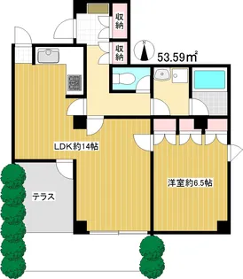 プレステージS&T【1階】の間取り