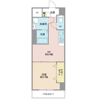 リデアル顕徳【5階】の間取り