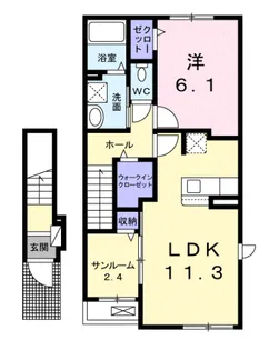 スペロ大井【2階】の間取り