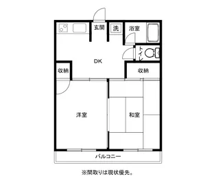 平野台ハイツ【2階】の間取り
