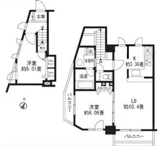 レジディア三軒茶屋II【7階】の間取り