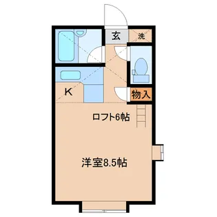 マイシャトーI【1階】の間取り