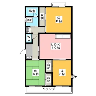 プレミール杉山【3階】の間取り