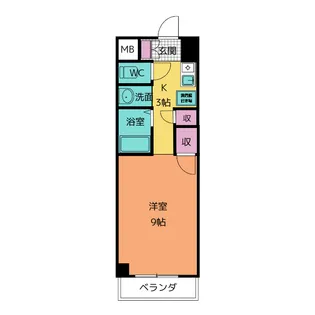 ロフティー奈良屋【1階】の間取り