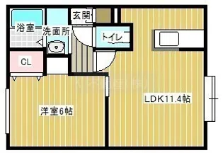Misty(ミスティ)【2階】の間取り