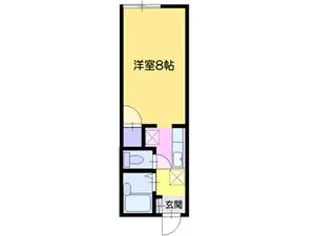 グリーンロードハイムA【2階】の間取り