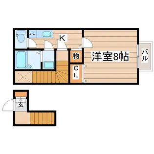 ART弥生町ヒルズ【2階】の間取り