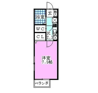 ラメール【2階】の間取り
