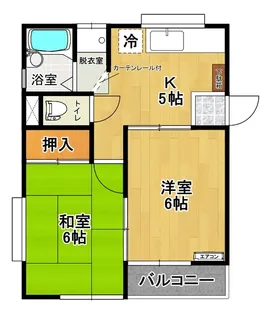 MARUCO大槻【1階】の間取り