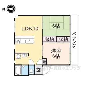 エスポワール平方【3階】の間取り