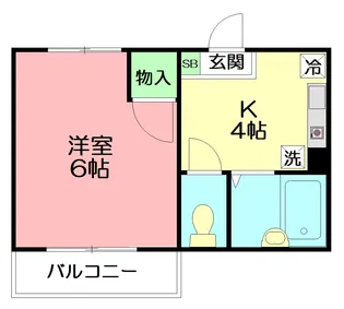 神奈川県茅ヶ崎市赤松町【アパート】の間取り