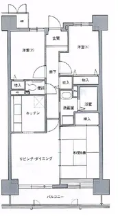 コーシャハイツ苅田 (大阪市住まい公社)【12階】の間取り
