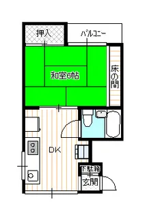 リバーサイド鈴木【2階】の間取り