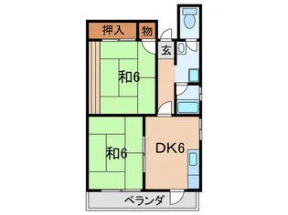 福弥マンション【2階】の間取り