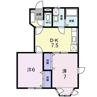 モント・ディダンス B【1階】の間取り