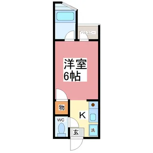 リネンハイツ【3階】の間取り