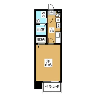 プレサンスmiu新栄【2階】の間取り