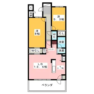 桜山西マンション【1階】の間取り