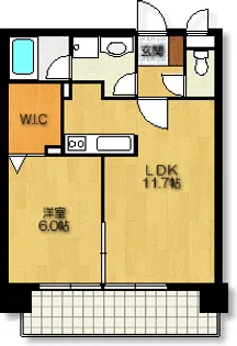 La FELMO菊坂【4階】の間取り