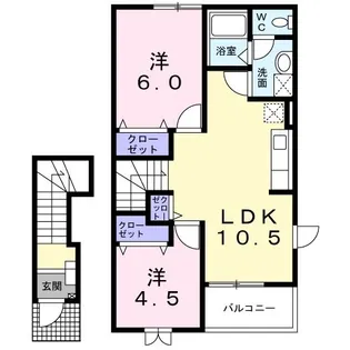 プロムナードヴィラ【2階】の間取り
