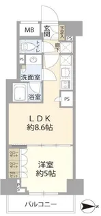 クレヴィア小石川後楽園【3階】の間取り