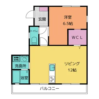 コーポ新舞子【2階】の間取り