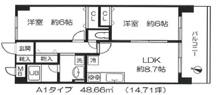 パティオYN【4階】の間取り