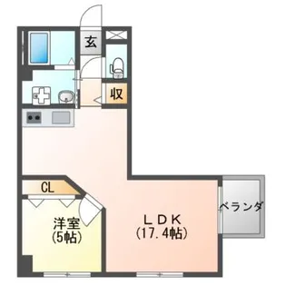 eファサード【3階】の間取り