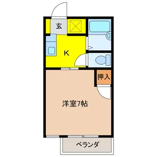 ドミールY・Y【1階】の間取り