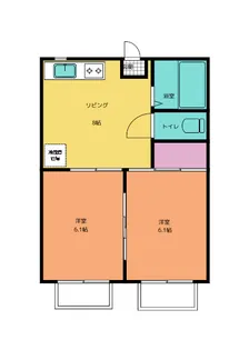 レジデンスイーゼル【2階】の間取り