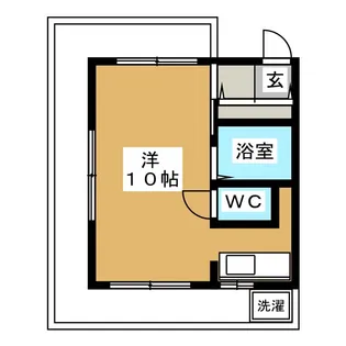 コーポ美栄【1階】の間取り