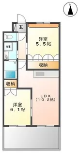 ハーバービュー【2階】の間取り