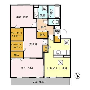 Lavender Hearts【1階】の間取り