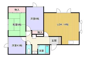 ケントハウス港北【1階】の間取り
