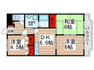 ジュネスメゾンドール【3階】の間取り