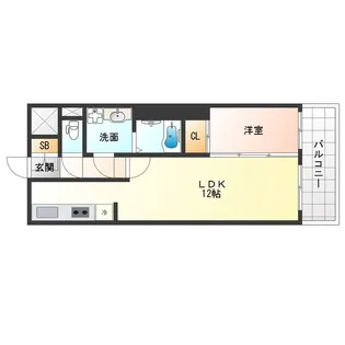 大阪府大阪市西淀川区姫里2【マンション】の間取り