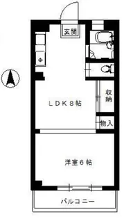 第2中尾マンション【2階】の間取り