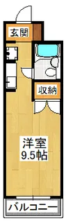 ヴィラ平成【4階】の間取り