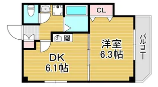 プレアデス野田【9階】の間取り
