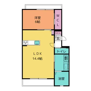 FELICITY GLANZ【2階】の間取り