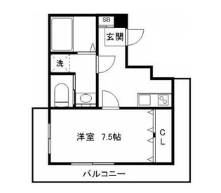 メゾンシルクロード【4階】の間取り