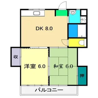 マノワール高【3階】の間取り